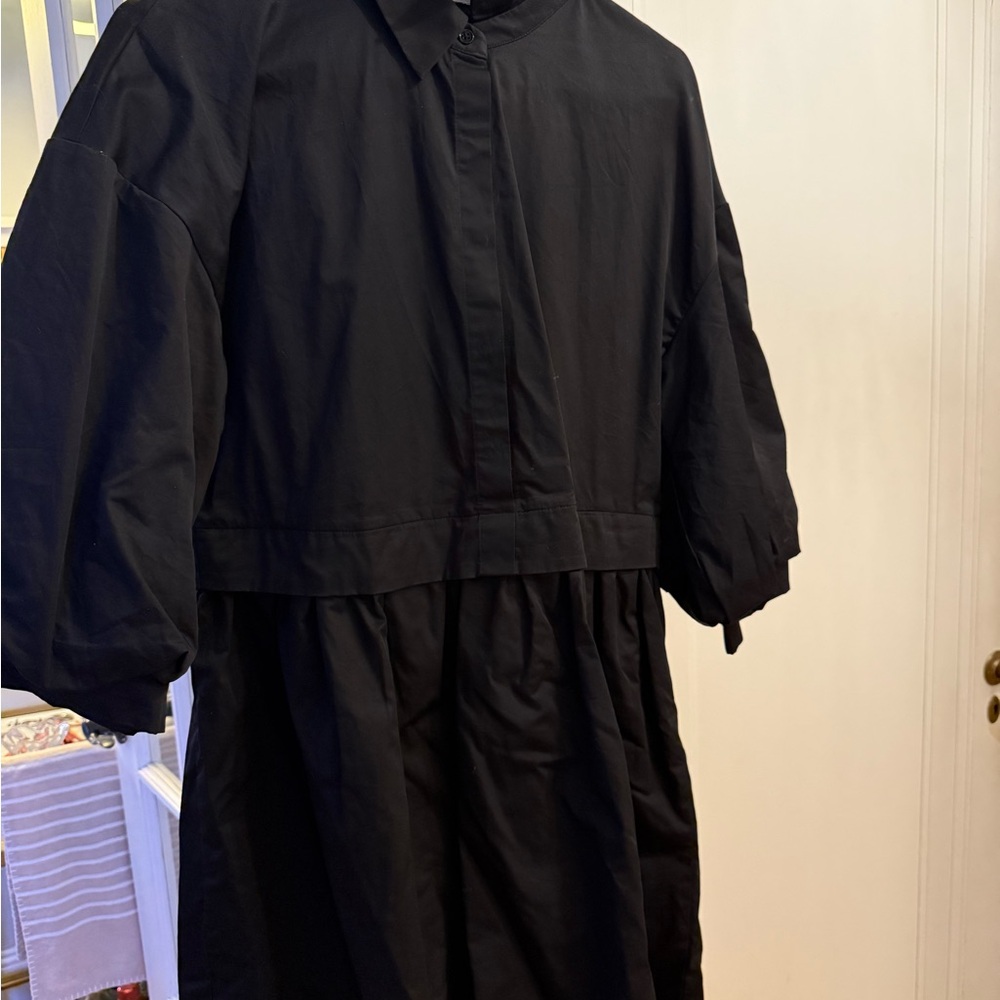 ENGLISH FACTORY NWOT Black Shirt Dress - Picture 2 of 2